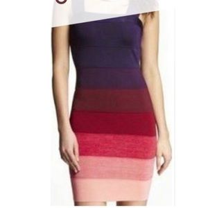 Express ombré bodycon dress